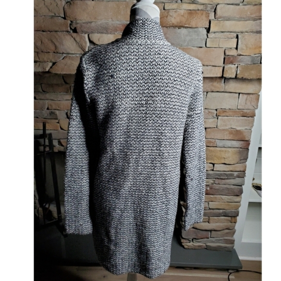Eileen Fisher Women's Organic Cotton Blend Tweed Stand Collar Coat SZ XS - Picture 6 of 8